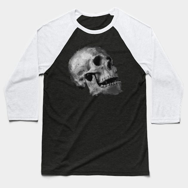 Low Poly Skull Baseball T-Shirt by TRIME